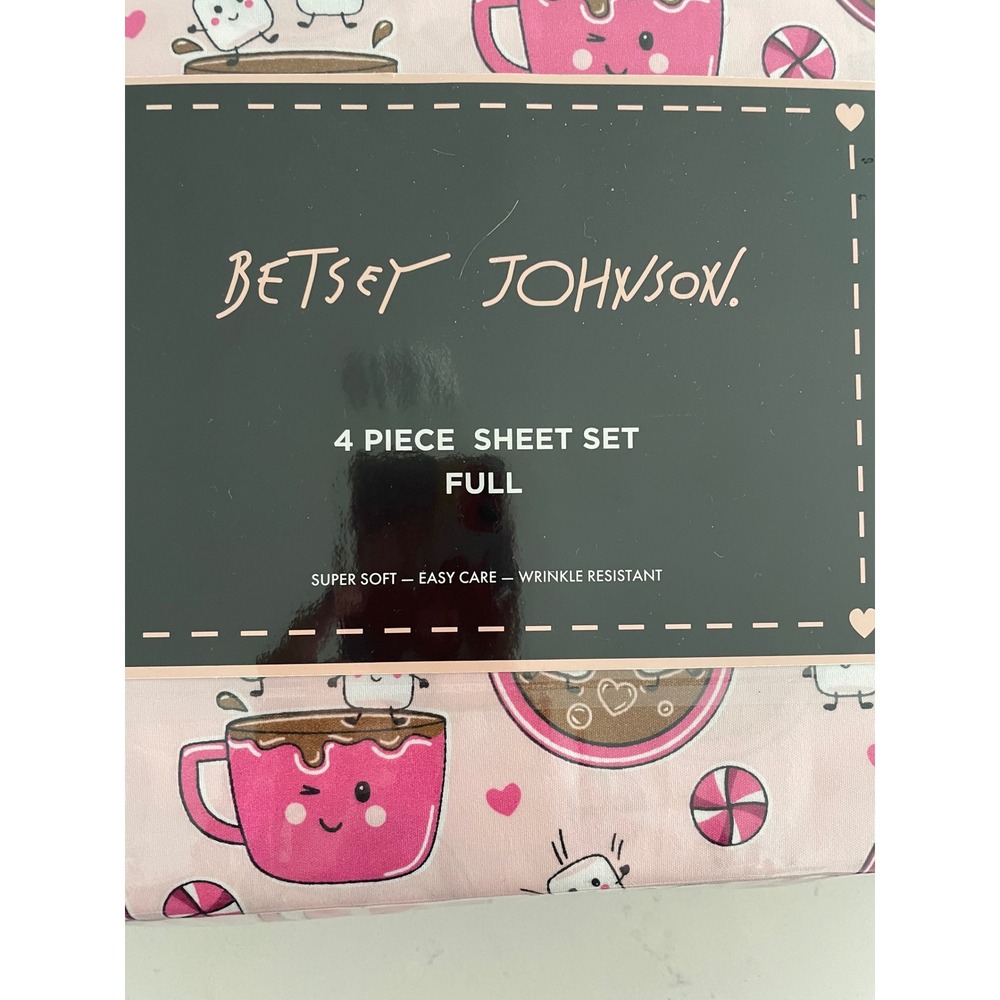 Betsey Johnson Hot Chocolate Full Sheet Set